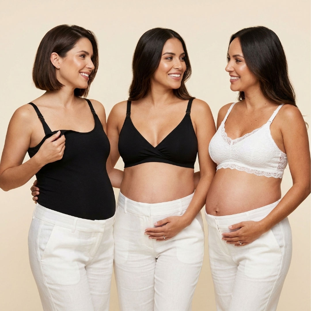 Pack Polo Lactancia Tiritas, Sostenes Maternal Julietta y Sostén Top 34