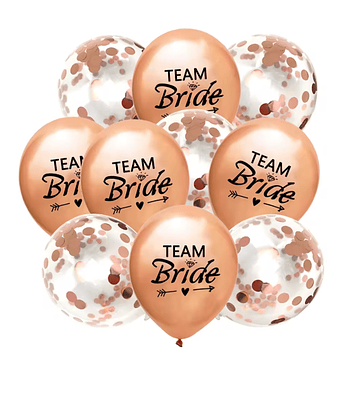 Globos team bride pack confetti