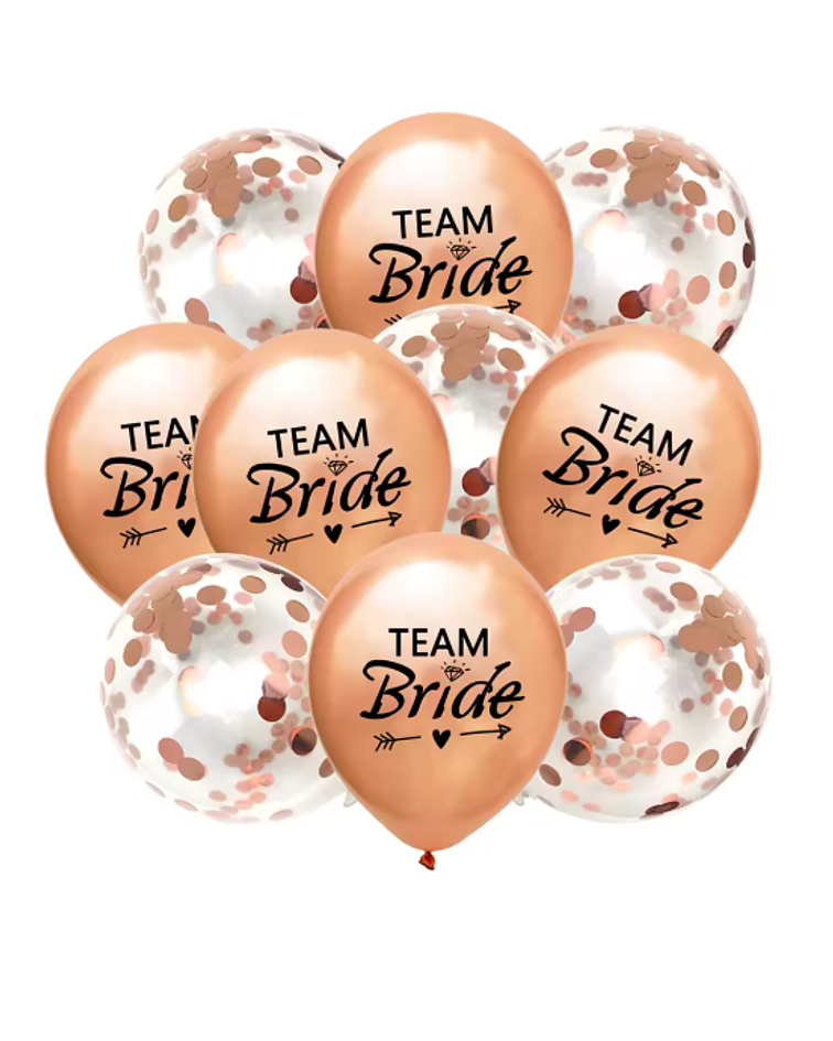 Globos team bride pack confetti