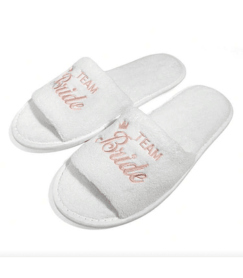 Pantuflas Team Bride bordado 