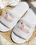 Pantuflas Team Bride bordado 