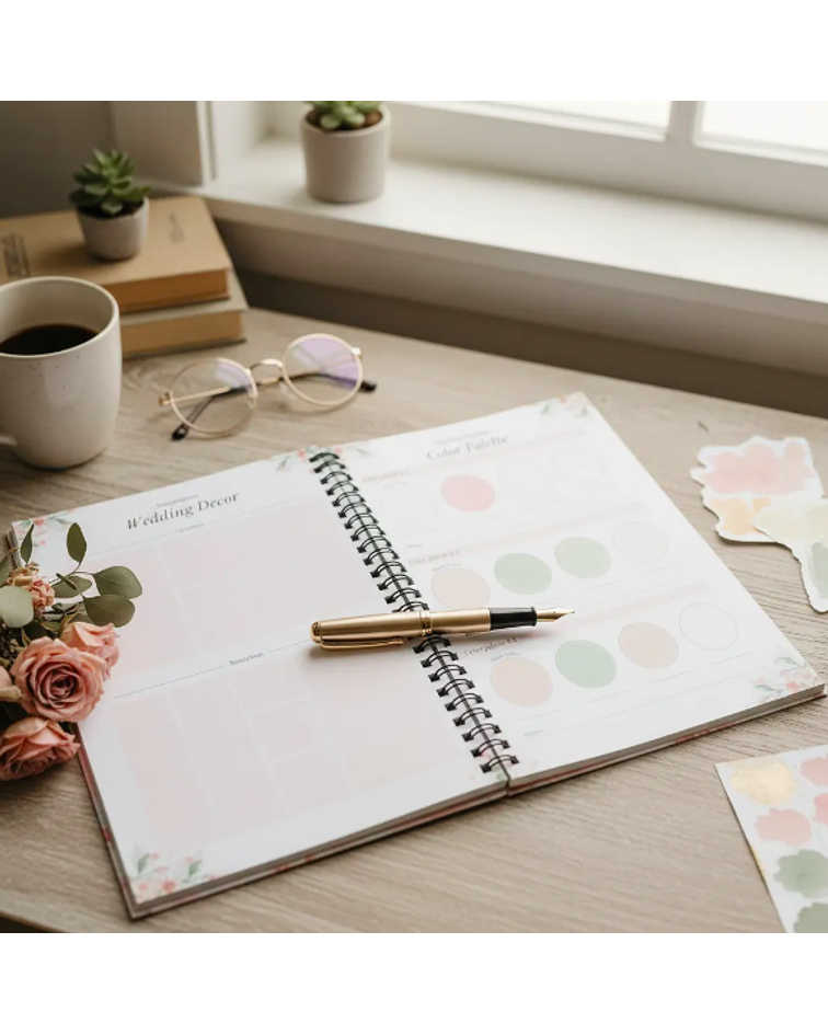 Agenda planificadora de matrimonio