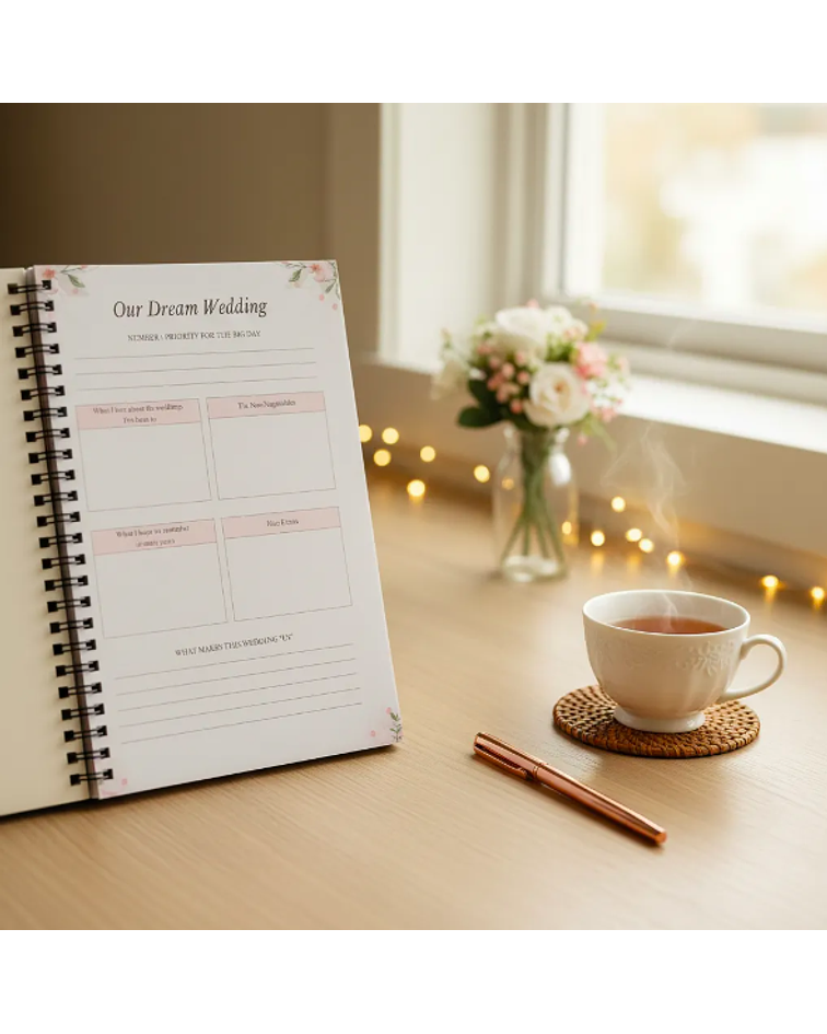 Agenda planificadora de matrimonio