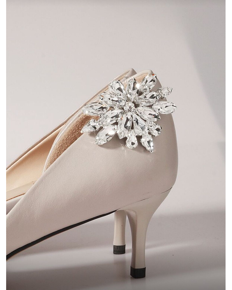 Clip de flores para zapatos novia