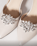Clip de flores para zapatos novia
