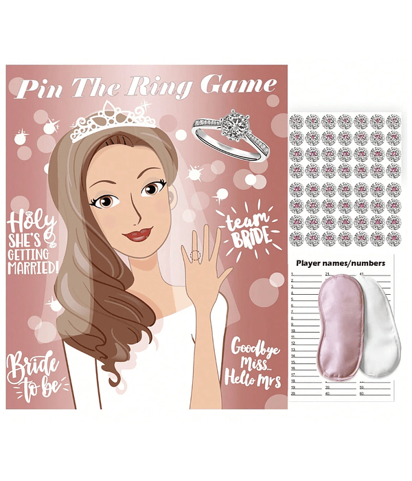 Juego "Ponle el anillo a la novia"