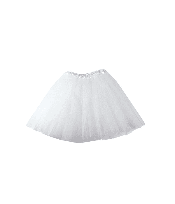 Falda tutu blanca