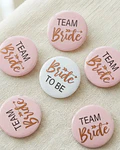 Pack chapitas bride y team bride