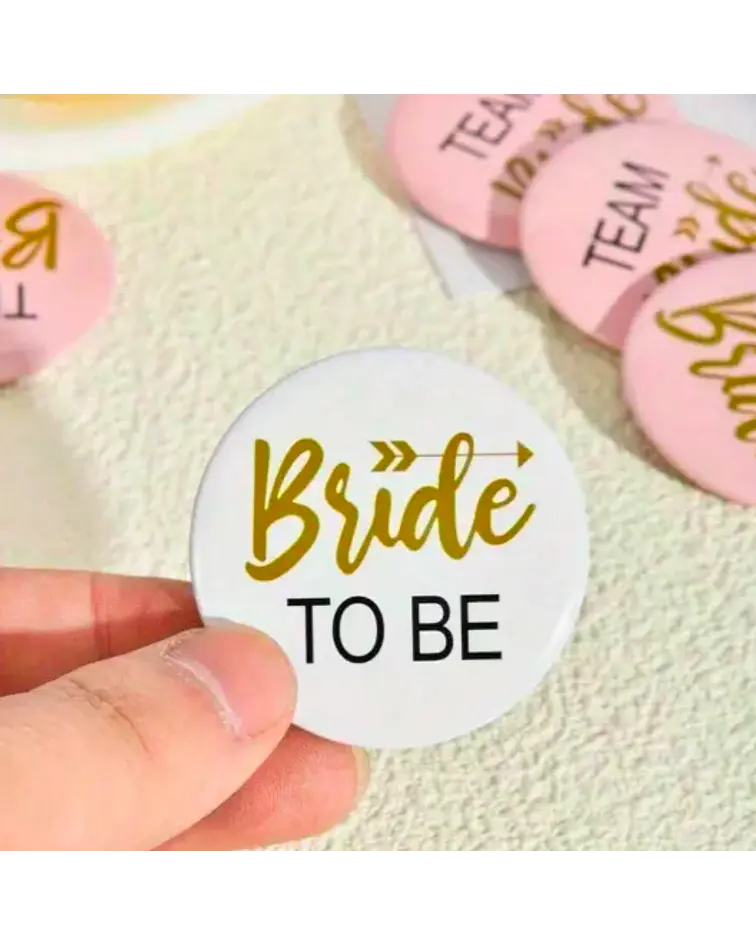 Pack chapitas bride y team bride
