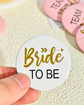 Pack chapitas bride y team bride
