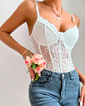 Lenceria body con encaje 