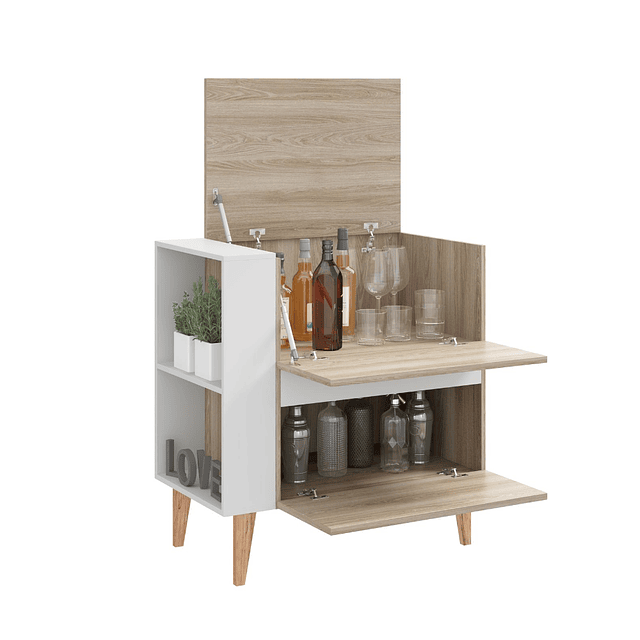 Bar Multiuso 1001 Drink Blanco/Beige