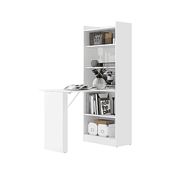 Armario Practic Con Mesa Retractil Blanco
