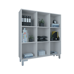 Biblioteca Practic 3 Puertas Blanco