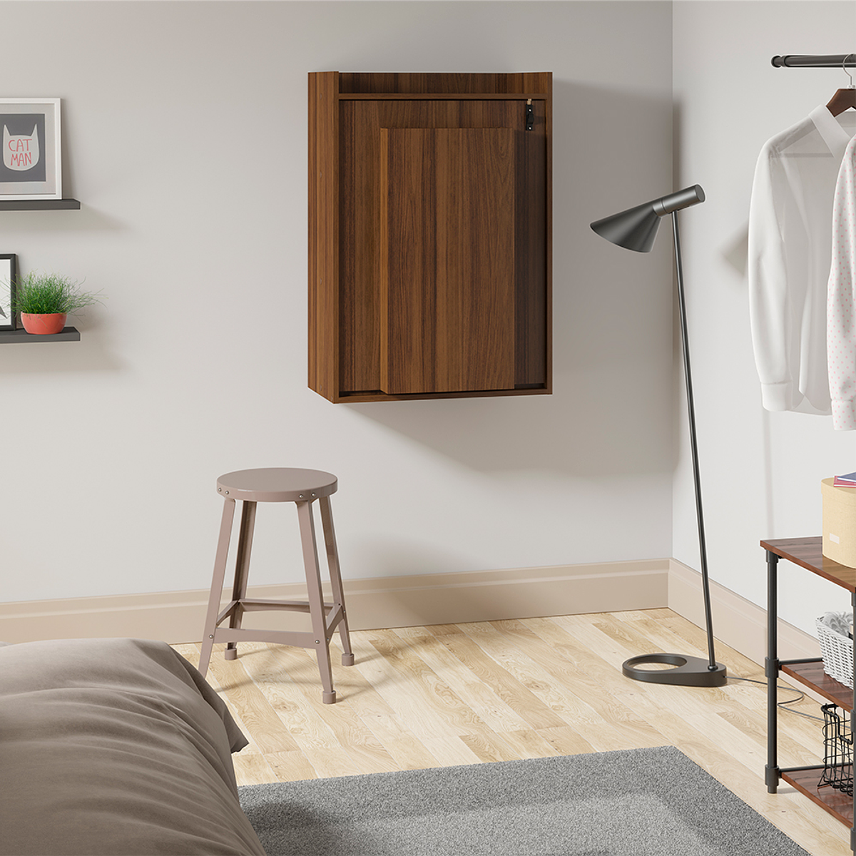 Armario Con Mesa Practic Madera