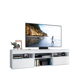 Rack Paris Con Dos Puertas Blanco