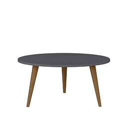 Mesa De Centro Oval 1007 Retro Gris