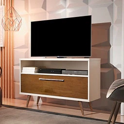 Rack TV Be Perla Caramelo Bedesign con cajón y estante JB5707 (100X67X36 cms)