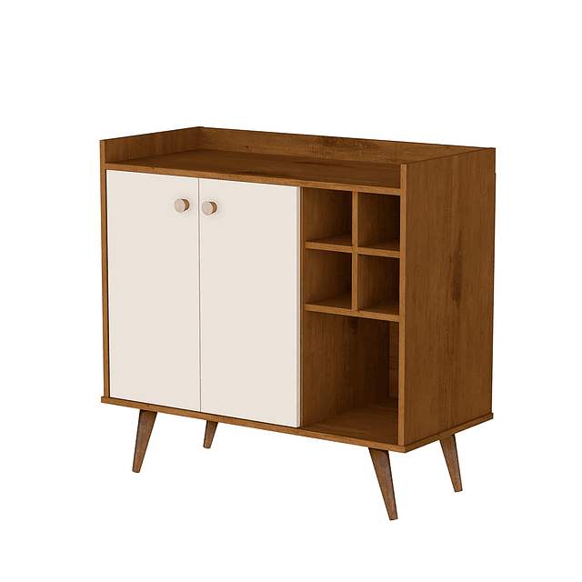 Arrimo Bar 2 Puertas Caramelo Perla 