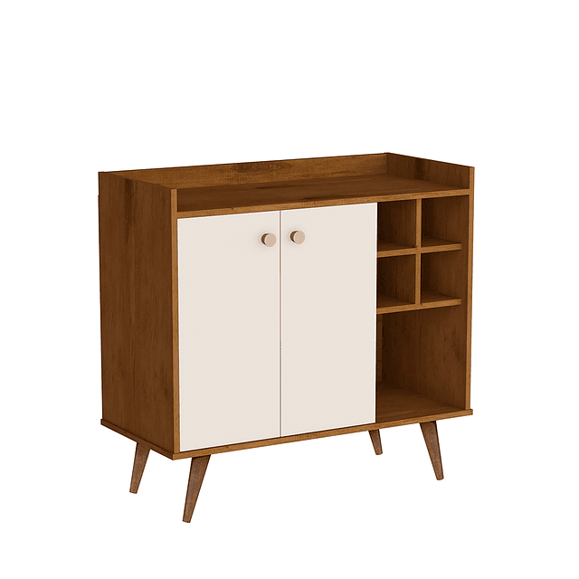 Arrimo Bar 2 Puertas Caramelo Perla 