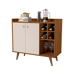 Arrimo Bar 2 Puertas Caramelo Perla 