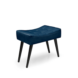 Banqueta Felpa Be Azul