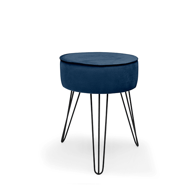 Puff Eco Cuero Be Azul