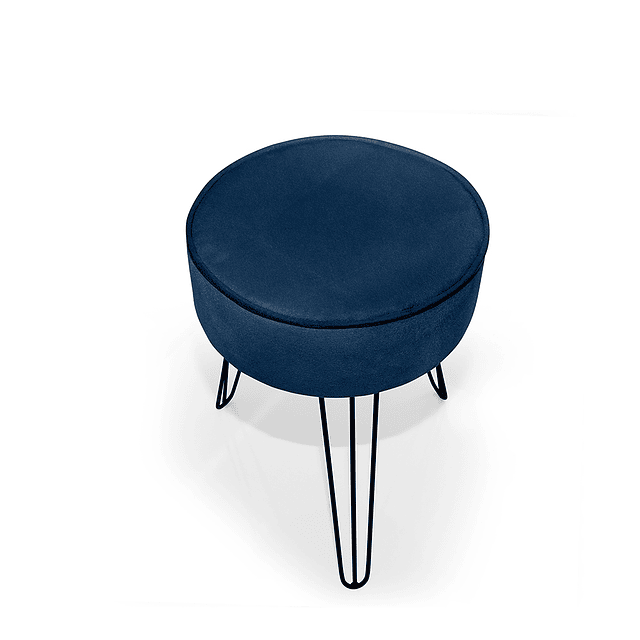 Puff Eco Cuero Be Azul