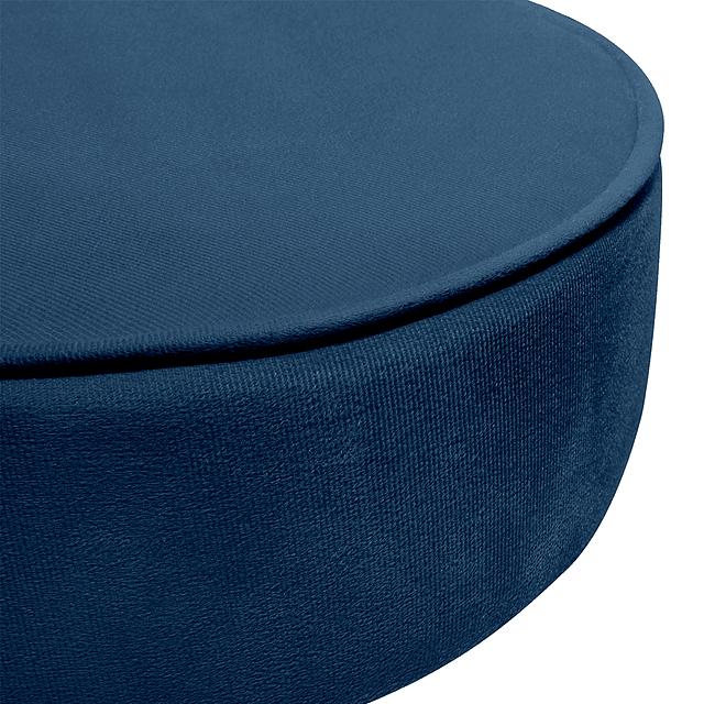 Puff Eco Cuero Be Azul