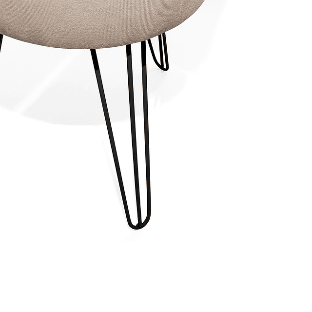 Puff Eco Cuero Be Beige