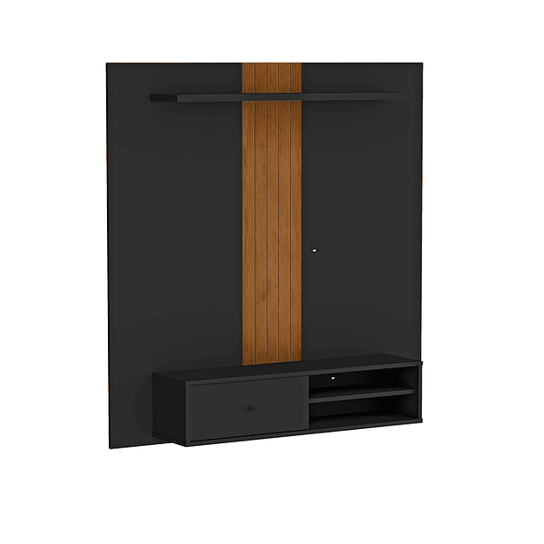 Rack Pared Negro Be Caramelo 5