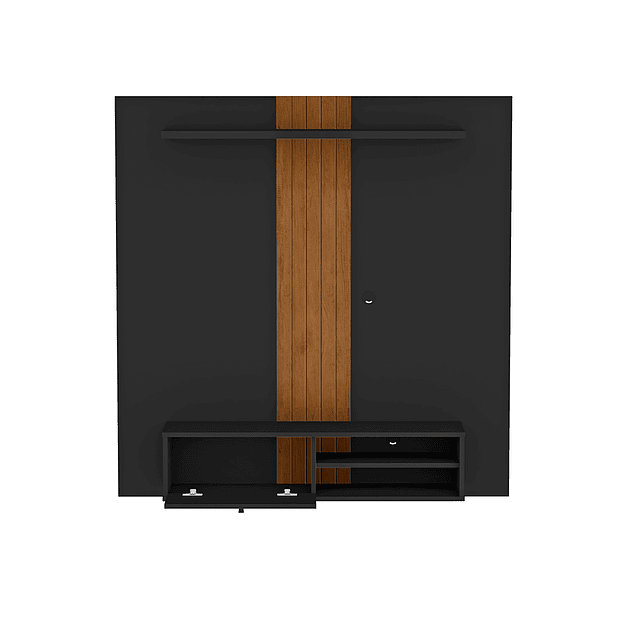 Rack Pared Negro Be Caramelo