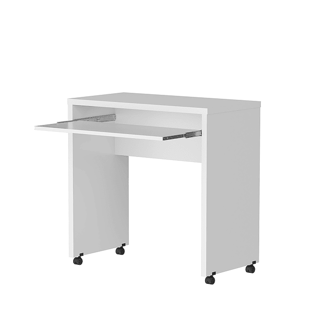 Escritorio Con Ruedas Be Blanco