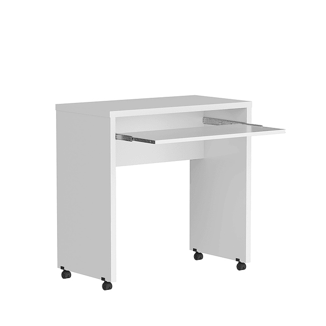 Escritorio Con Ruedas Be Blanco