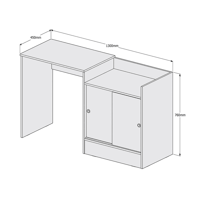 Escritorio Multifunción Be Blanco