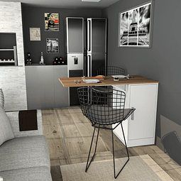 Isla Comedor Cocina Enjoy Blanco