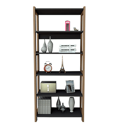 Estante Con 5 Repisas Urban Negro