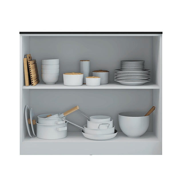 Isla Comedor Dos Puertas Blanco Smart