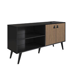 Rack Amber  2 Puertas Negro/Brise