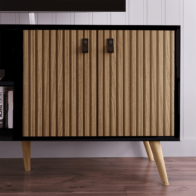 Rack Amber  2 Puertas Negro/Brise