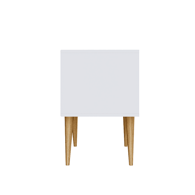 Velador Amber 2 Cajones Blanco/Brise