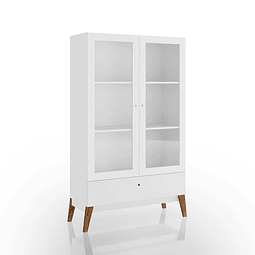 Vitrina 2 Puertas Amber Blanco