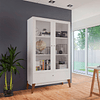 Vitrina 2 Puertas Amber Blanco
