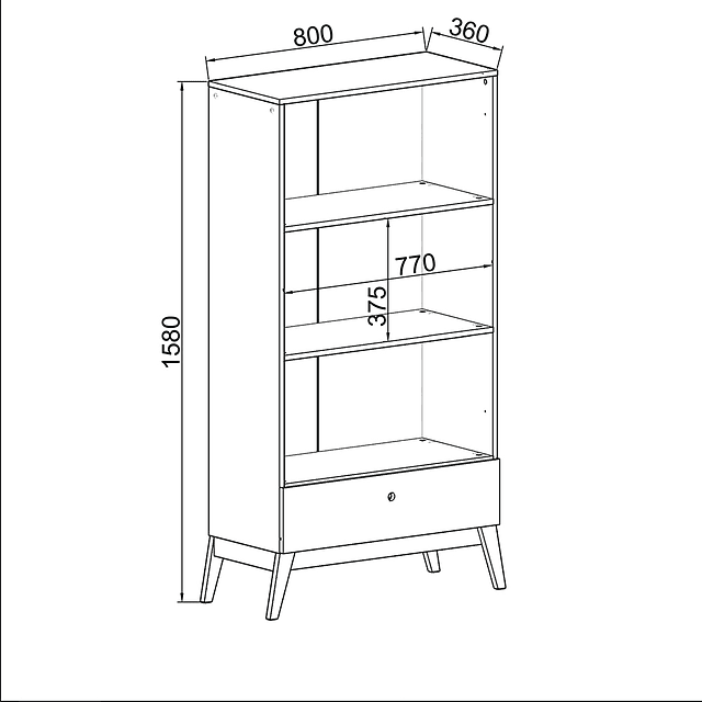 Vitrina 2 Puertas Amber Blanco
