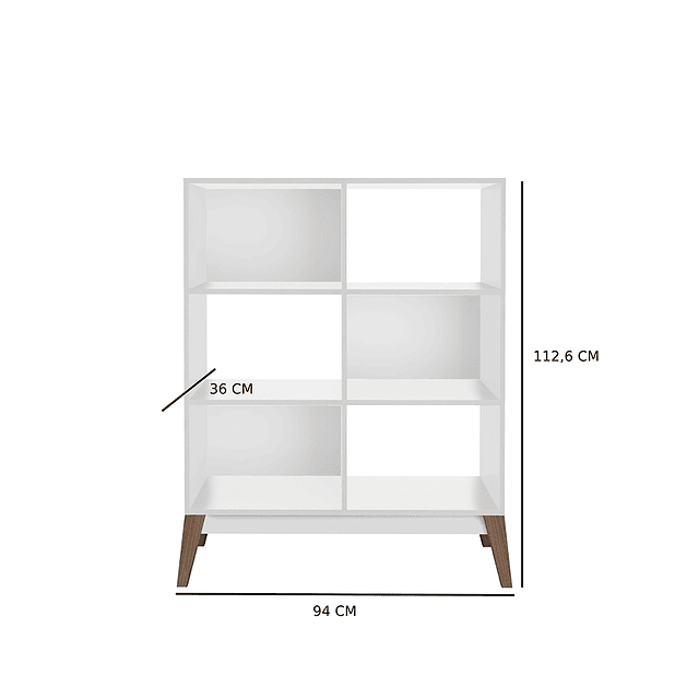 Estante Amber Pequim Blanco