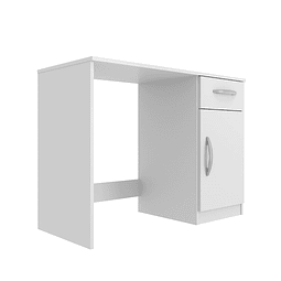 Escritorio Compaq Con Puerta Y Cajon Blanco