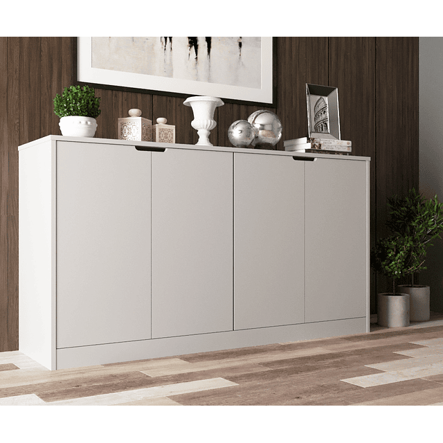 Buffet 4 Puertas Compaq Blanco