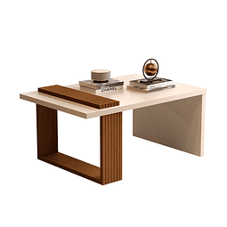 Mesa de centro boho perla caramelo