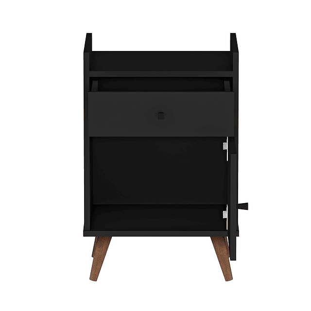 Velador Con Puerta Be Negro