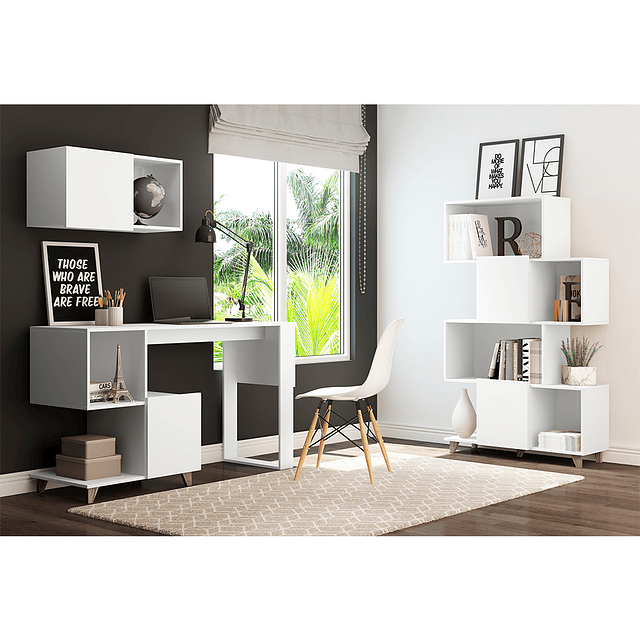 Mesa Escritorio 1007 Aurora Blanco